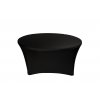 elastický ubrus na kulatý stůl černý