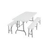 Plastový pivní set skládací - 180 cm (šířka stolu 76 cm)
