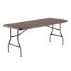 Skládací stůl IMITACE RATANU 152x70 cm PŮLENÝ