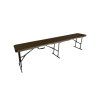 Plastová skládací lavice WOOD 180 cm