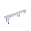 bílá plastová skládací lavice 240 cm