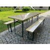 Profi pivní zahradní set PINIE 220x70 cm - STŮL + 2x LAVICE