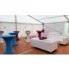Elegantní skládací bistro stůl 80 cm ELEGANT WHITE + ubrus BASIC ZDARMA