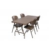 Zahradní set RATTAN - STŮL 180x76 PŮL + 4x ŽIDLE