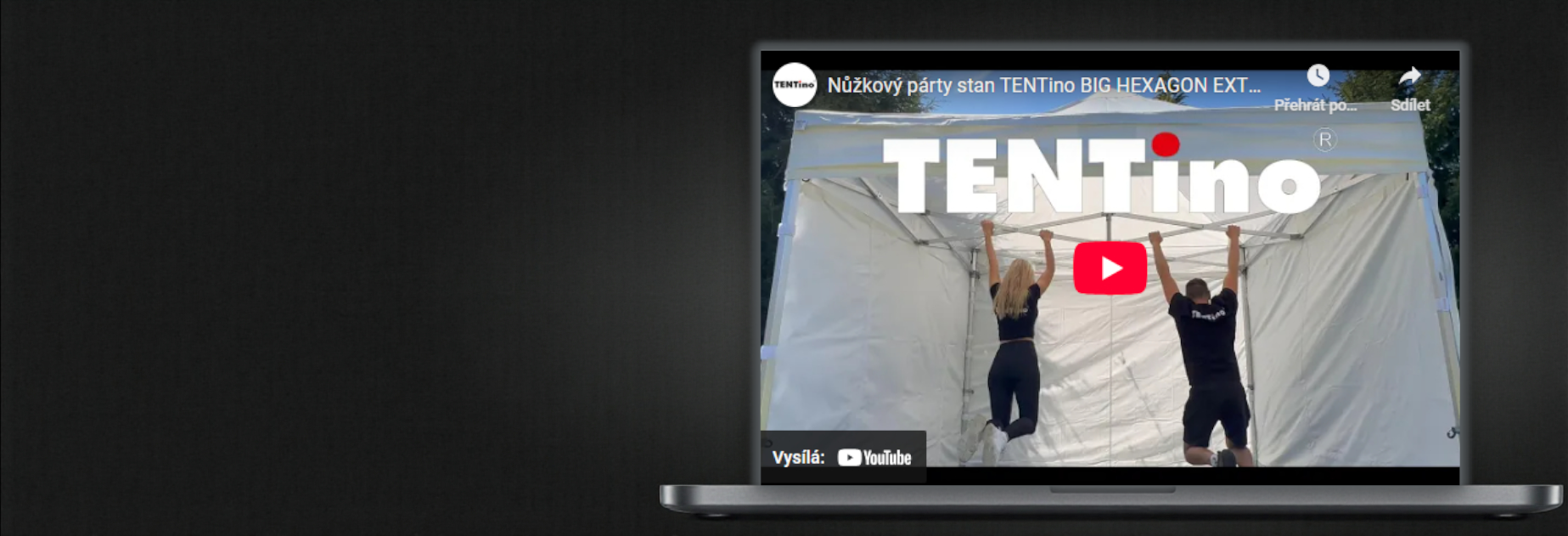 Video popis nůžkového párty stanu BIG HEXAGON EXTREME