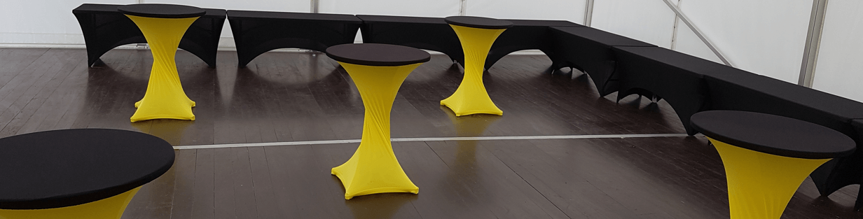 potah bistro stolků a stolů