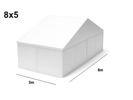 Velkokapacitní párty stan 8x5 m