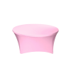 elastický ubrus na kulatý stůl světle růžový