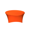 elastický ubrus na kulatý stůl oranžový