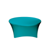 elastický ubrus na kulatý stůl tyrkysový