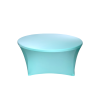 elastický ubrus na kulatý stůl světle modrý