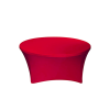 elastický ubrus na kulatý stůl červený