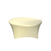 elastický ubrus na kulatý stůl krémový
