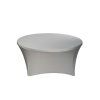 elastický ubrus na kulatý stůl šedý