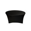 elastický ubrus na kulatý stůl černý