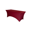 vínový elastický potah na hranatý stůl