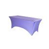 světle fialový elastický potah na hranatý stůl