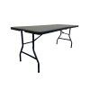 skládací stůl 180x76 půlený černý