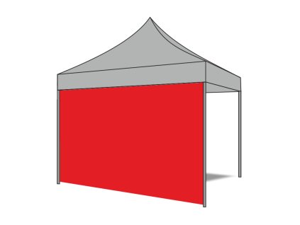 3 m-es egyszínű, egyedi gyártású oldalfal (Poliészter súly 230 g/m2)