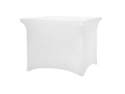 Stretch terítőhuzat négyzet alakú asztalhoz 87x87 fehér
