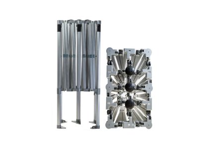 3430 2 konstrukce nuzkoveho party stanu big hexagon 4x6 m 5 noh bez oplasteni