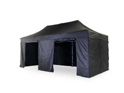 Komplett burkolóanyag-készlet 4x6m-hez, fekete