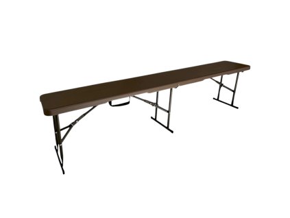 műanyag összecsukható pad fa utánzattal