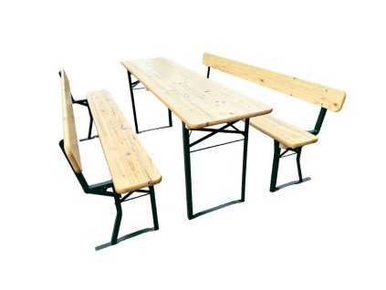 TENTINO összecsukható fa sörsütő szett háttámlával