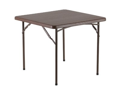 tentino összecsukható asztal 86x86 rattan utánzat