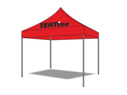 5x5 m-es tető egyedi nyomtatással (Poliészter súly 230 g/m2)