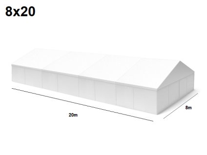 Nagy kapacitású partisátor 8x20 m (PPS ÁLLAPOT BAZAROVÝ)