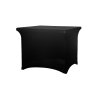 Stretch terítőhuzat négyzet alakú asztalhoz 87x87 fekete