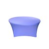 Stretch huzat kerek asztalhoz 150 cm világoslila