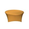 Stretch huzat kerek asztalhoz 150 cm arany