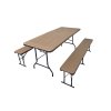 3685 2 plastovy pivni set skladaci wood 180 cm