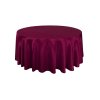 kerek szatén terítő bordó