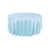kerek szatén terítő világoskék
