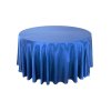 kerek szatén terítő kék