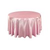 kerek szatén terítő rózsaszín