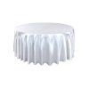 kerek szatén terítő fehér