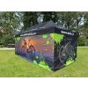SET - Namiot imprezowy nożycowy 3x6 m /6 z jednostronnym nadrukiem (Typ konstrukcji BIG HEXAGON, DRUK - dach + boki dach + 3x boki, Gramáž polyesteru 230 g/m2)
