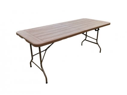 TENTino skladací stôl s imitáciou dreva 1
