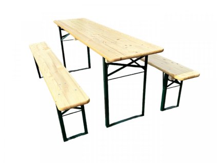 Profi pivný záhradný set PINIE 220x50 cm - STÔL + 2x LAVICA