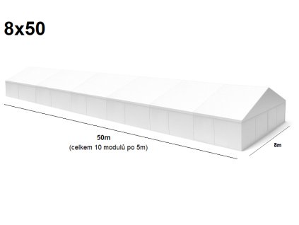 Veľkokapacitná párty stan 8x50 m