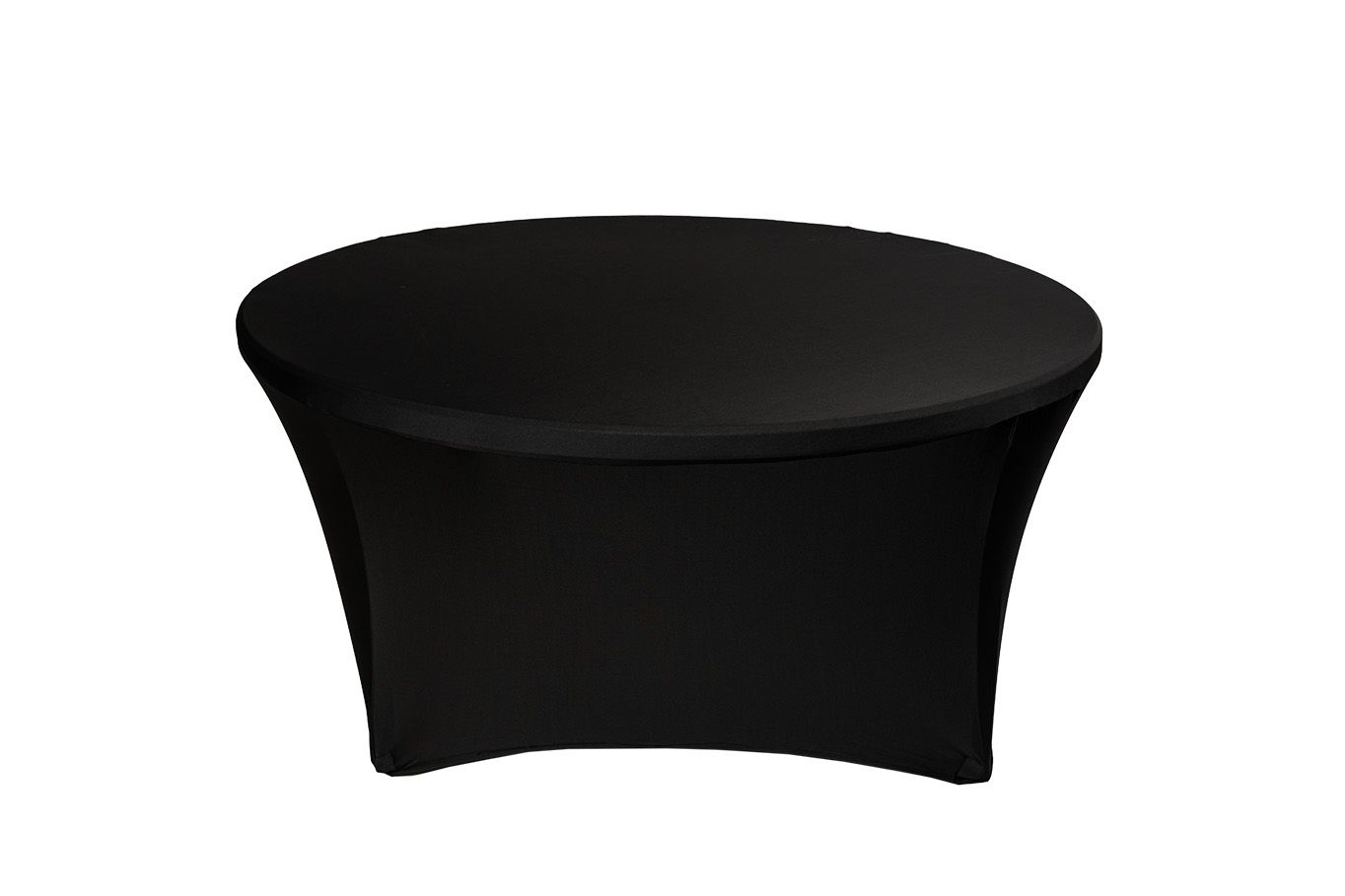 TENTino Elastický obrus na okrúhly stôl 94 cm Farba obrusu: ČIERNA / BLACK