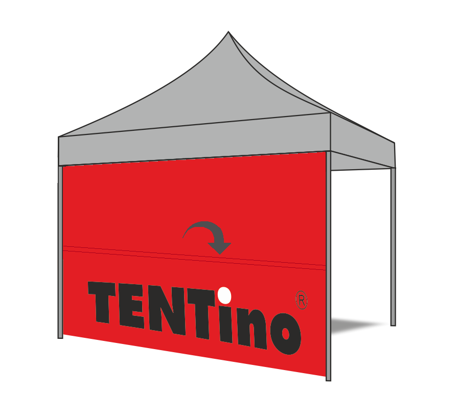 TENTino Našitie tunela na bočnici + teleskop 3 m