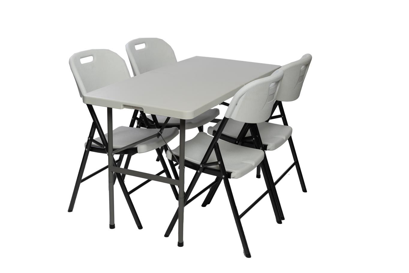 TENTino Záhradný set GARDEN - STÔL 122x60 POL + 4x STOLIČKA