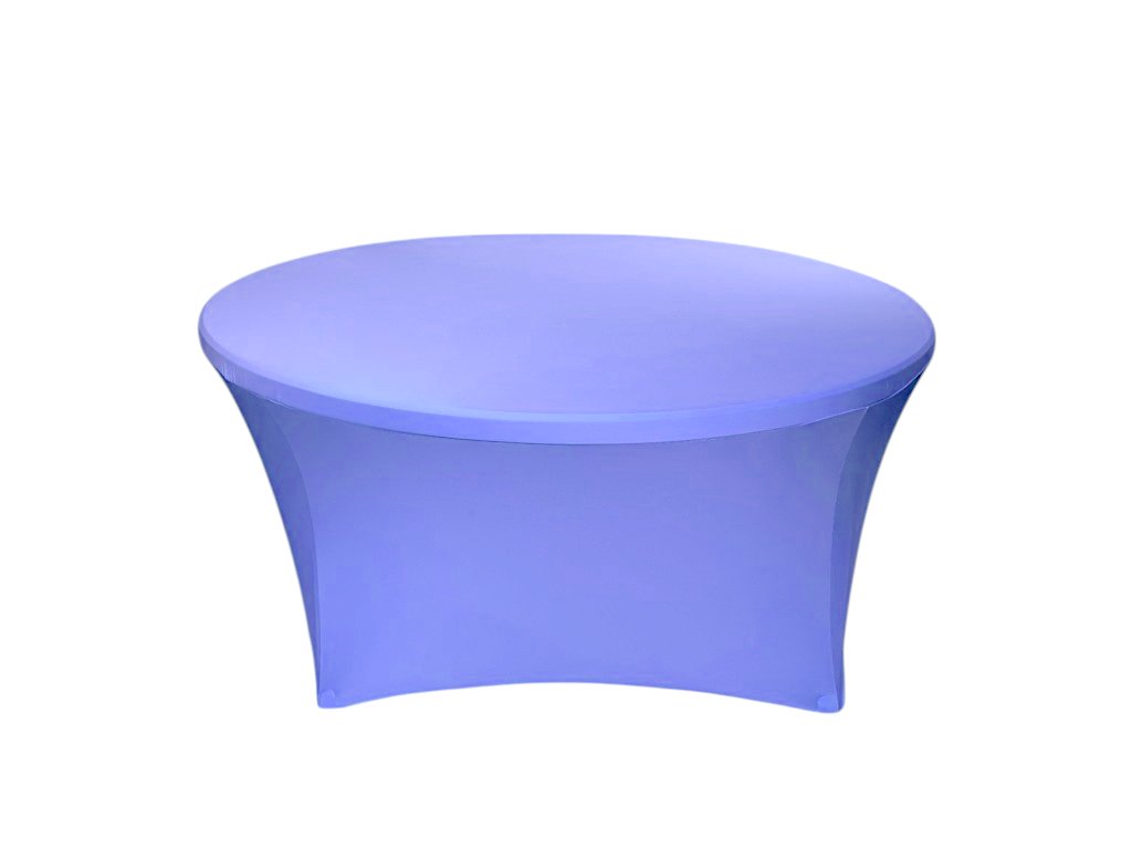 TENTino Elastický obrus STANDARD na okrúhly stôl 122 cm Farba obrusu: LEVANDUĽOVÁ / LAVENDER