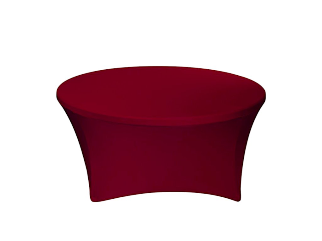 TENTino Elastický obrus STANDARD na okrúhly stôl 152 cm Farba obrusu: VÍNOVÁ / CLARET
