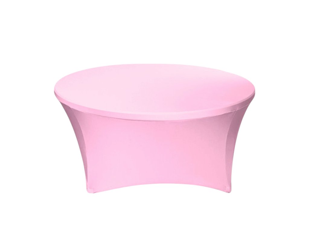 TENTino Elastický obrus STANDARD na okrúhly stôl 152 cm Farba obrusu: SVETLORUŽOVÁ / PINK
